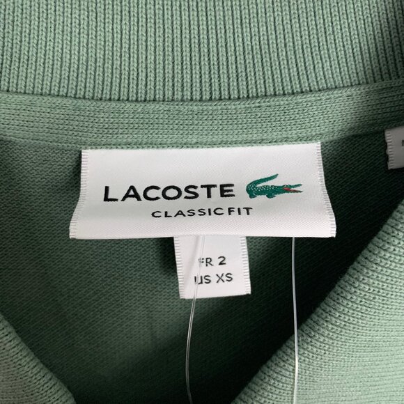 Lacoste Men's Green Polo size 2 XS NWT $89 - Picture 3 of 10